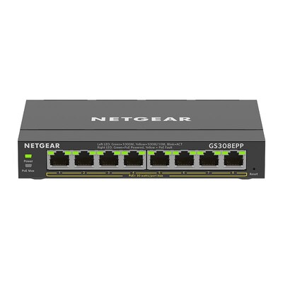 Netgear GS308EPP 8-Port Gigabit Ethernet PoE+ Plus Switch
