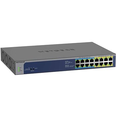 Netgear PoE Switch 16 Port Gigabit Ethernet Unmanaged Network Switch (GS516UP) - with 8 x PoE+ and 8 x Ultra60 PoE++ @ 380 W, Desktop or Rackmount, an