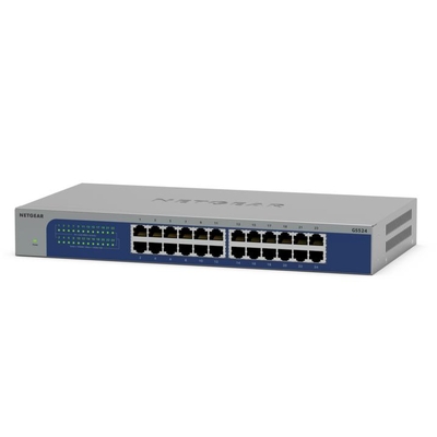 NETGEAR (GS524) 24-PORT UNMANAGED SWITCH, GbE(24)
