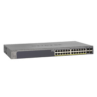 NETGEAR 24-Port GS728TP  190W Gigabit PoE+ Ethernet Smart Managed Pro Switch with 4 SFP Ports GS728TP-200AJS