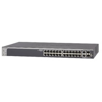 NETGEAR S3300-28X - ProSAFE 24-port Gigabit Stackable Smart Switch with 4x10G ports (2x RJ45 & 2x SFP+)