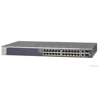 Netgear S3300-28X-PoE+ (GS728TXP) ProSAFE 24-port PoE+ Gigabit Stackable Smart Switch