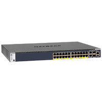 Netgear GSM4328PB-100AJS 24-Port Fully Managed Stackable Layer 3 PoE+ Switch - M4300-28G-PoE+