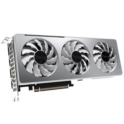 Gigabyte nVidia GeForce RTX 3060 VISION OC 12G rev 2.0 GDDR6 LHR Video Card, PCI-E 4.0, 1837 MHz Core Clock, 2x DisplayPort 1.4a, 2x HDMI 2.1