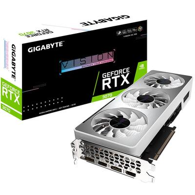 Gigabyte nVidia GeForce RTX 3070 Ti VISION OC 8GB Video Card, GDDR6 - GV-N307TVISION OC-8GD