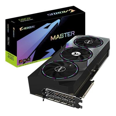 Gigabyte AORUS GeForce RTX 4080 MASTER 16GB Video Card - GV-N4080AORUS M-16GD