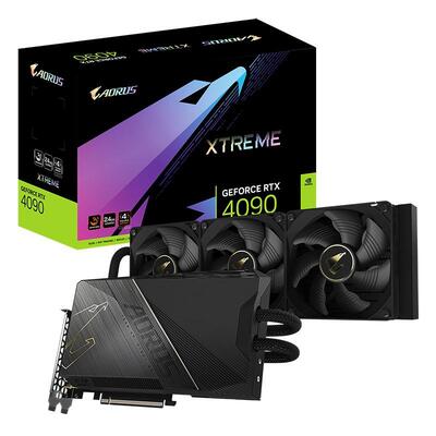 Gigabyte GeForce RTX 4090 AORUS XTREME WATERFORCE 24GB Video Card - GV-N4090AORUSX W-24GD