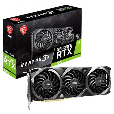 MSI GeForce RTX 3060 VENTUS 3X OC 12GB Video Card - GeForce RTX 3060 VENTUS 3X 12G OC