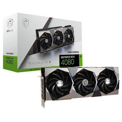 MSI GeForce RTX 4080 SUPRIM X 16GB Video Card - GeForce RTX 4080 16GB SUPRIM X