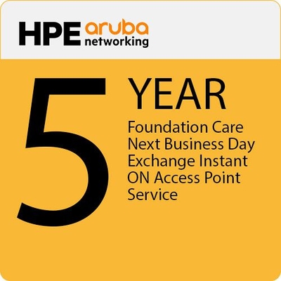 Aruba 5-Year Foundation Care Next Business Day Exchange Instant ON Access Point Service - H30GZE