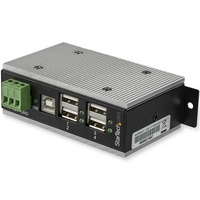StarTech 4-Port Industrial USB Hub - USB 2.0 - 15kV ESD Protection