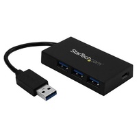 StarTech 4 Port USB Hub, USB 3.0, USB A to 3x USB A and 1x USB C - HB30A3A1CFB