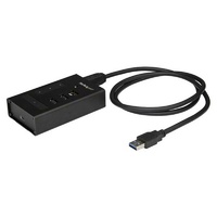 StarTech 4 Port USB-C Hub, Metal, USB C to 3x A and 1x C, USB 3.0 - HB30C3A1CST