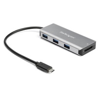 StarTech 3Pt USB-C Hub w/ SD Card Reader, 10Gbps, 3x USB-A & 1x USB-C - HB31C3ASDMB