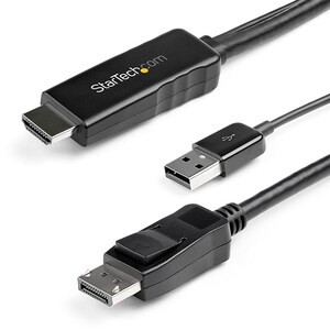 StarTech 2m (6ft) HDMI to DisplayPort Cable 4K 30Hz - HD2DPMM2M