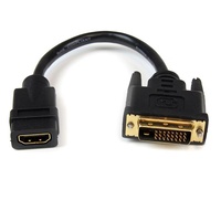 StarTech Connect a DVI-D device to an HDMI¨-enabled device using a standard HDMI cable HDDVIFM8IN
