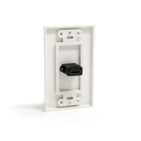 StarTech Single Outlet HDMI Female Wall Plate, White - HDMIPLATE