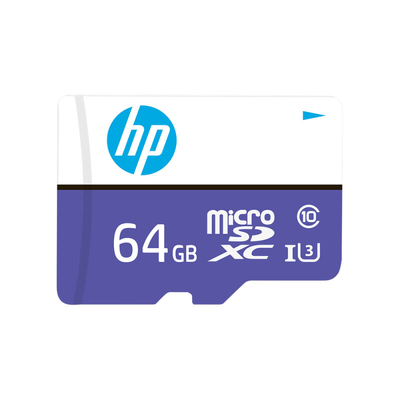 HP mx330 64GB microSD U3 A1 Memory Card with SD Adapter