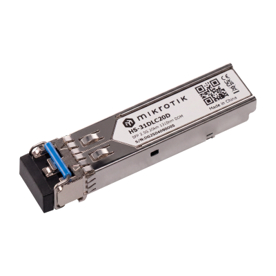 MikroTik HS-31DLC20D 1G/2.5G Single-Mode SFP Module, 20km