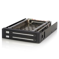 StarTech 3.5" Bay to 2x2.5" HDD Hot Swap Trayless SATA III Mobile Rack Backplane - HSB220SAT25B