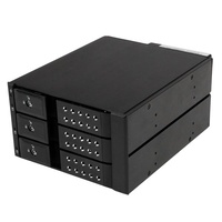 StarTech 3 Bay 3.5" SATA/SAS HDD Trayless Mobile Rack Backplane w/Fan - HSB3SATSASBA