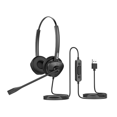 Fanvil HT302-U USB Stereo Headset - Over the head design, perfect for any small office or home office (SOHO) or call center staff - USB Connection