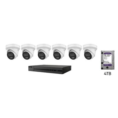 HIKVISION HILOOK KIT IK-6486TH-MM-P-AUS,6X6MP TURRET(T262H)+1X8CH NVR(NVR-108MH)+1x4TB HDD