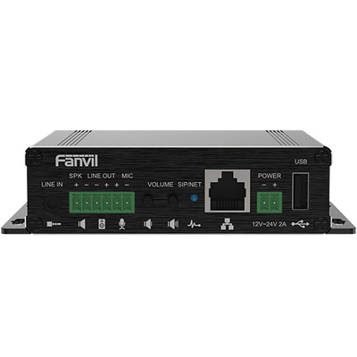 Fanvil PA3 Video Intercom & Paging Gateway, 2 SIP Lines, 1 Speaker interface and 1 microphone interface