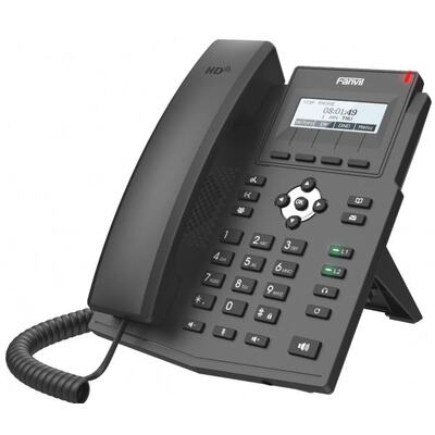 Fanvil X1SP Entry Level IP Phone - 128x48 Dot Matrix Display, 2 Lines, Integrated POE