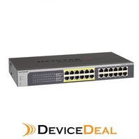 NETGEAR JGS524PE ProSAFE Plus 24-Port Gigabit Rackmount Switch with 12 Ports PoE