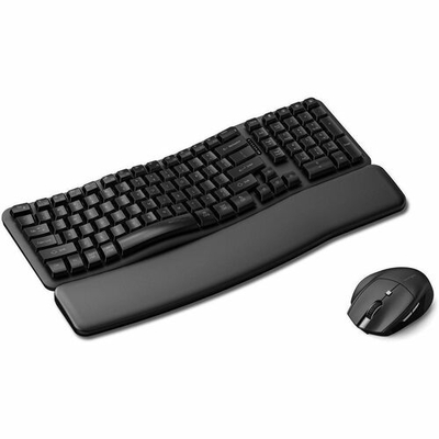 Kensington Pro Fit Ergo KM620-RC Rechargeable Wireless EQ Desktop Set - Black