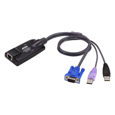 ATEN KA7177-AX USB VGA Virtual Media KVM Adapter with Smart Card Support