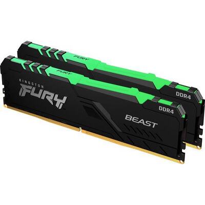 Kingston FURY Beast RAM Module for Motherboard - 16 GB (2 x 8GB) - DDR4-3200/PC4-25600 DDR4 SDRAM 