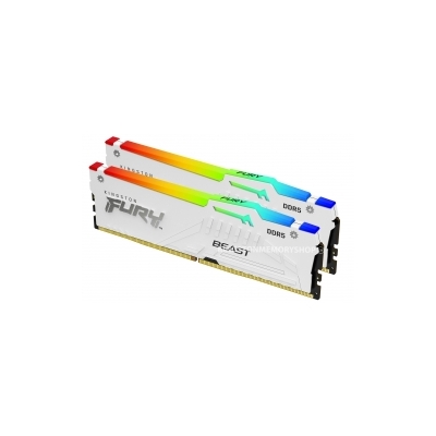 KINGSTON KF560C30BWEAK2-32 32GB 6000MT/s DDR5 CL30 DIMM FURY Beast White RGB EXPO