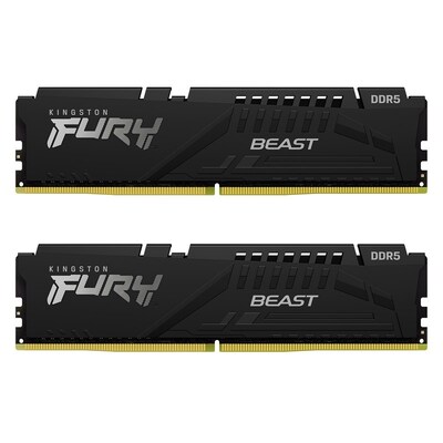 Kingston FURY Beast 32GB (2x 16GB) DDR5 6000MHz Memory - AMD Ready