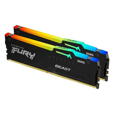 Kingston FURY Beast RGB 32GB (2x 16GB) DDR5 6000MHz UDIMM Memory