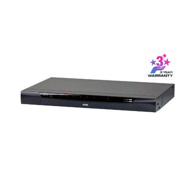 ATEN KN1108VA-AX-U 1-Local/1-Remote Access 8-Port Cat 5 KVM over IP Switch with Virtual Media (1920 x 1200)