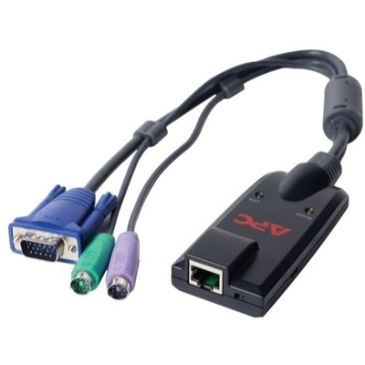 APC KVM Extender - Wired - x PS/2 Port - Rack-mountable - 1U - KVM-PS2