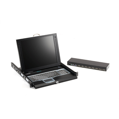 BLACKBOX 8-Port 17" LCD Console Drawer with VGA USB KVM Switch (KVT417A-8UV-R2)