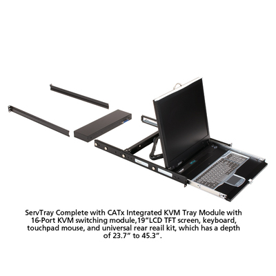 BLACKBOX 19" LCD Console Drawer with 16 Port CATx KVM Switch (KVT419A-16CATX)