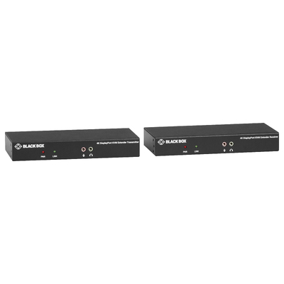 BLACKBOX KVM Extender Fiber - 4K SH DP USB 2.0 Serial Audio Local Video (KVXLCDPF-100)