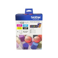 Brother LC-133 Black and Colour Ink Value Pack
