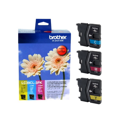 Brother LC-39 Colour Ink Cartridge 3 Pack
