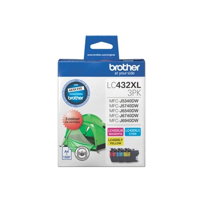 Brother LC4323PK Colour Value Pack Ink Cartridge, Up to 550 Page Yield 