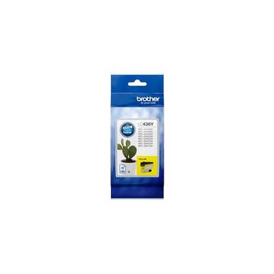 Brother LC436Y INKvestment Ink Cartridge, Yellow, Up to 1500 Page Yield