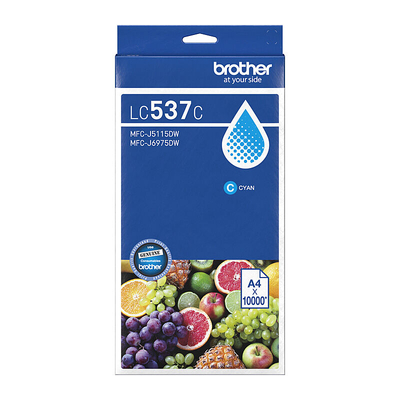 Brother LC-537C Cyan Ink Cartridge