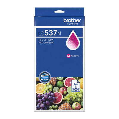 Brother LC-537M Magenta Ink Cartridge