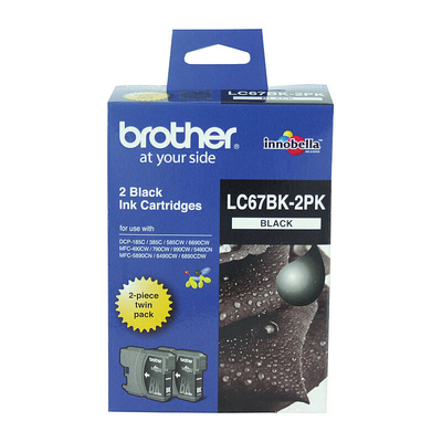 Brother LC-67BK-2PK Black Ink Cartridge