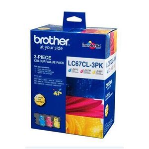 Brother LC-67 Colour Value Pack Cartridge 325 pages (LC-67CL3PK)