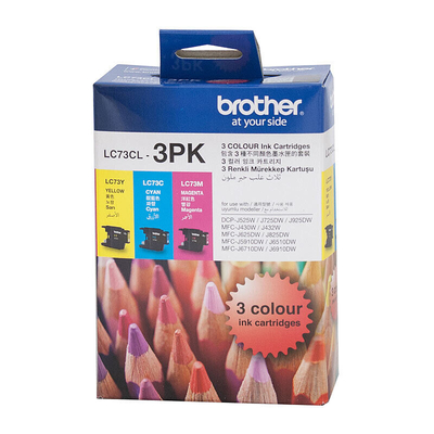 Brother LC-73CL-3PK CMY Colour Ink Cartridge Pack